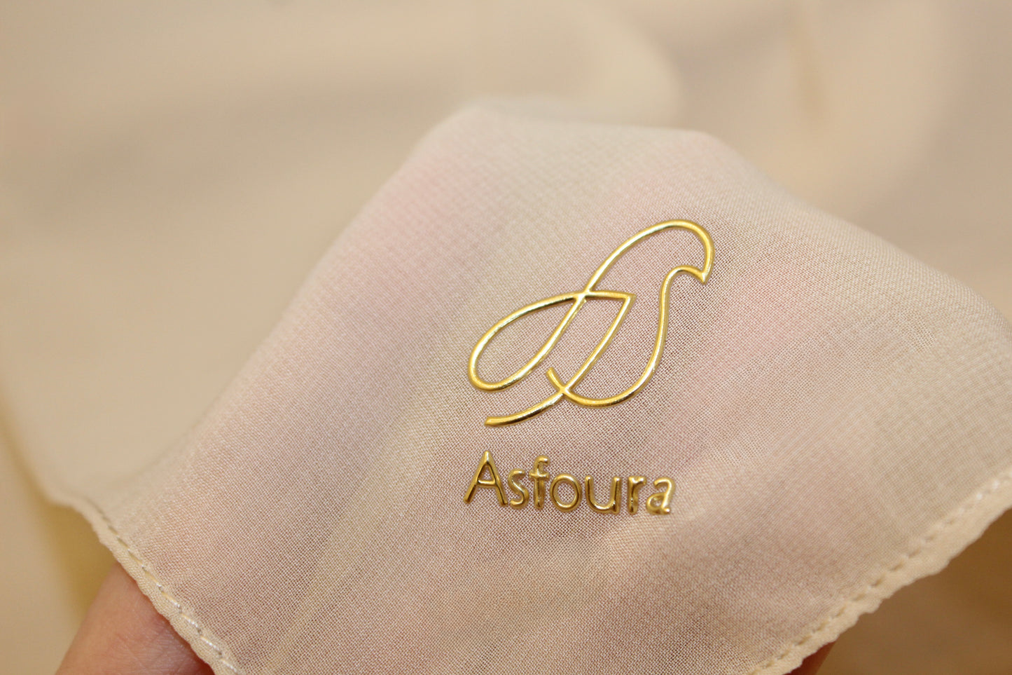 Foulard Double Chiffon - Beige