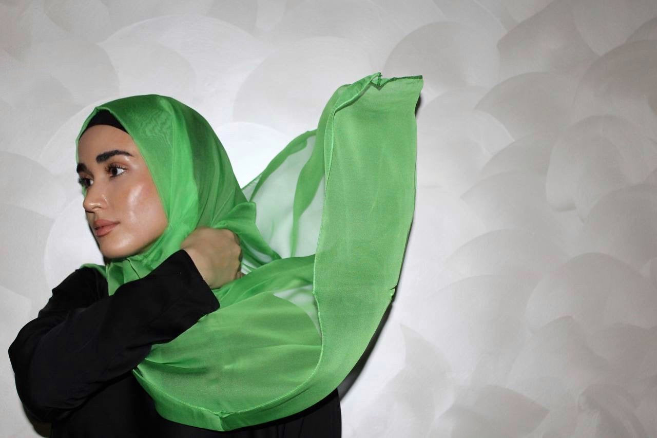 Everyday Silky Chiffon Hijab - Emerald