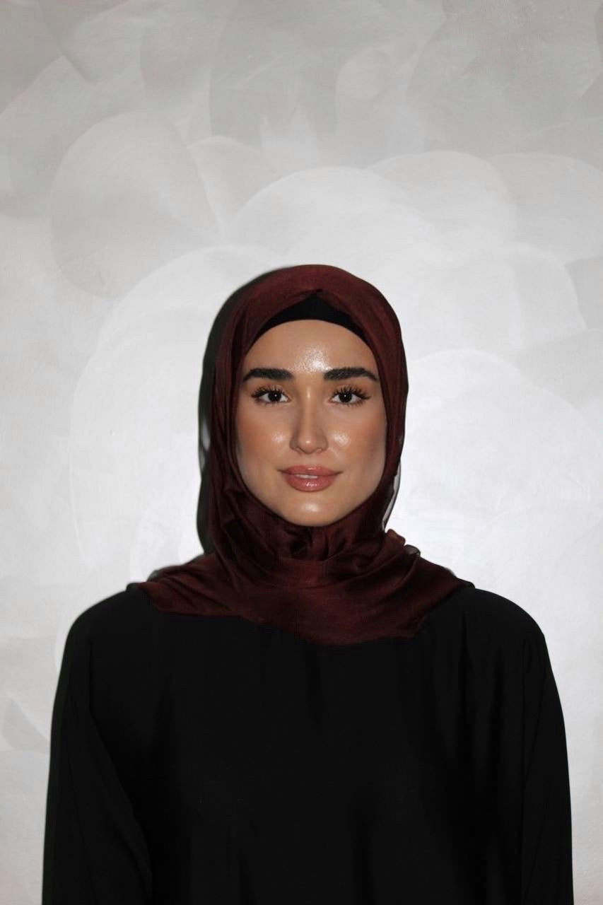 Everyday Silky Chiffon Hijab - Cocoa Bean
