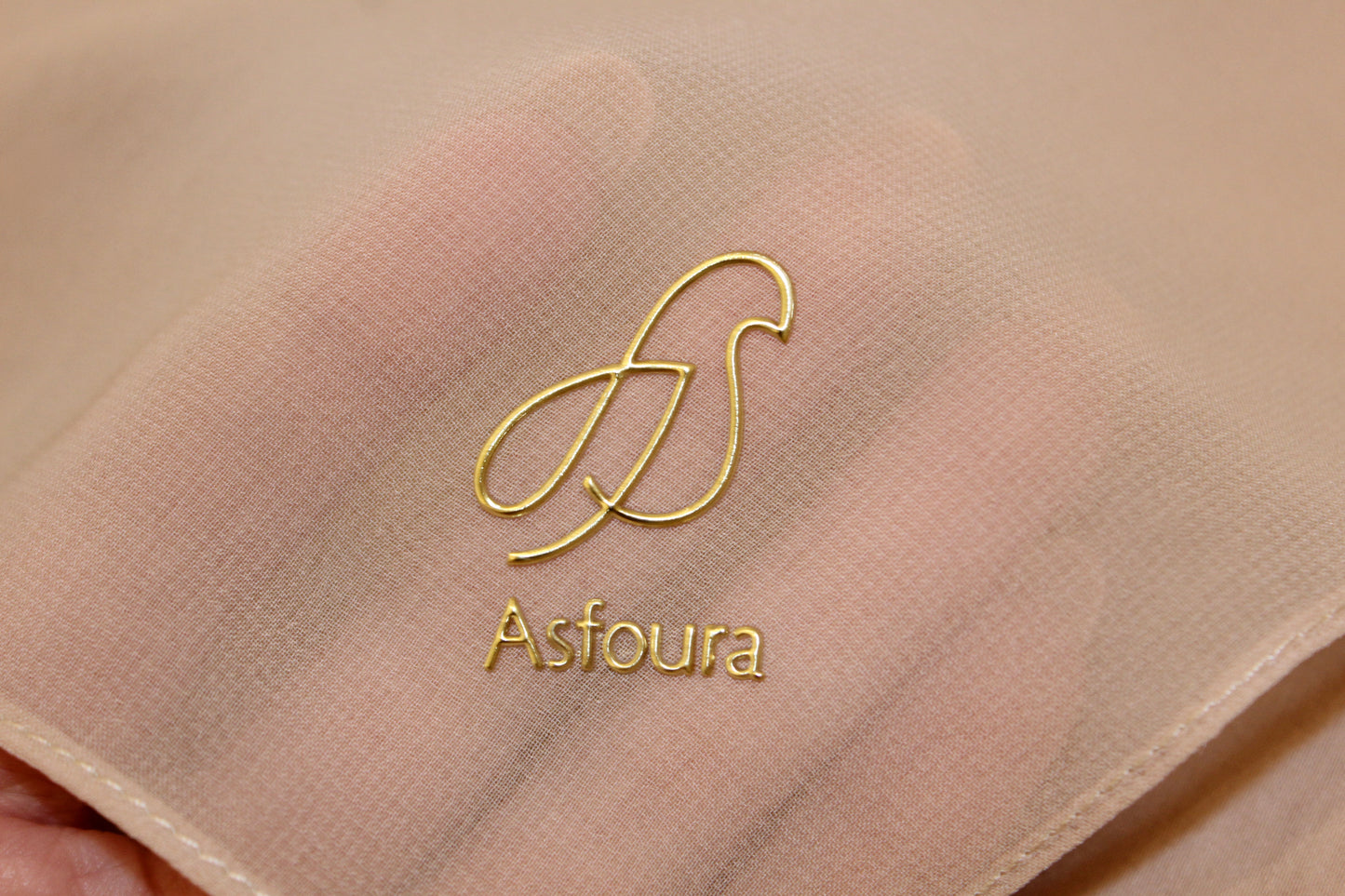 Foulard Double Chiffon - pink Beige