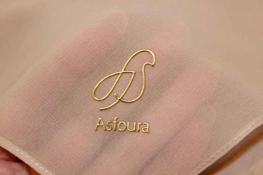 Foulard Double Chiffon - pink Beige