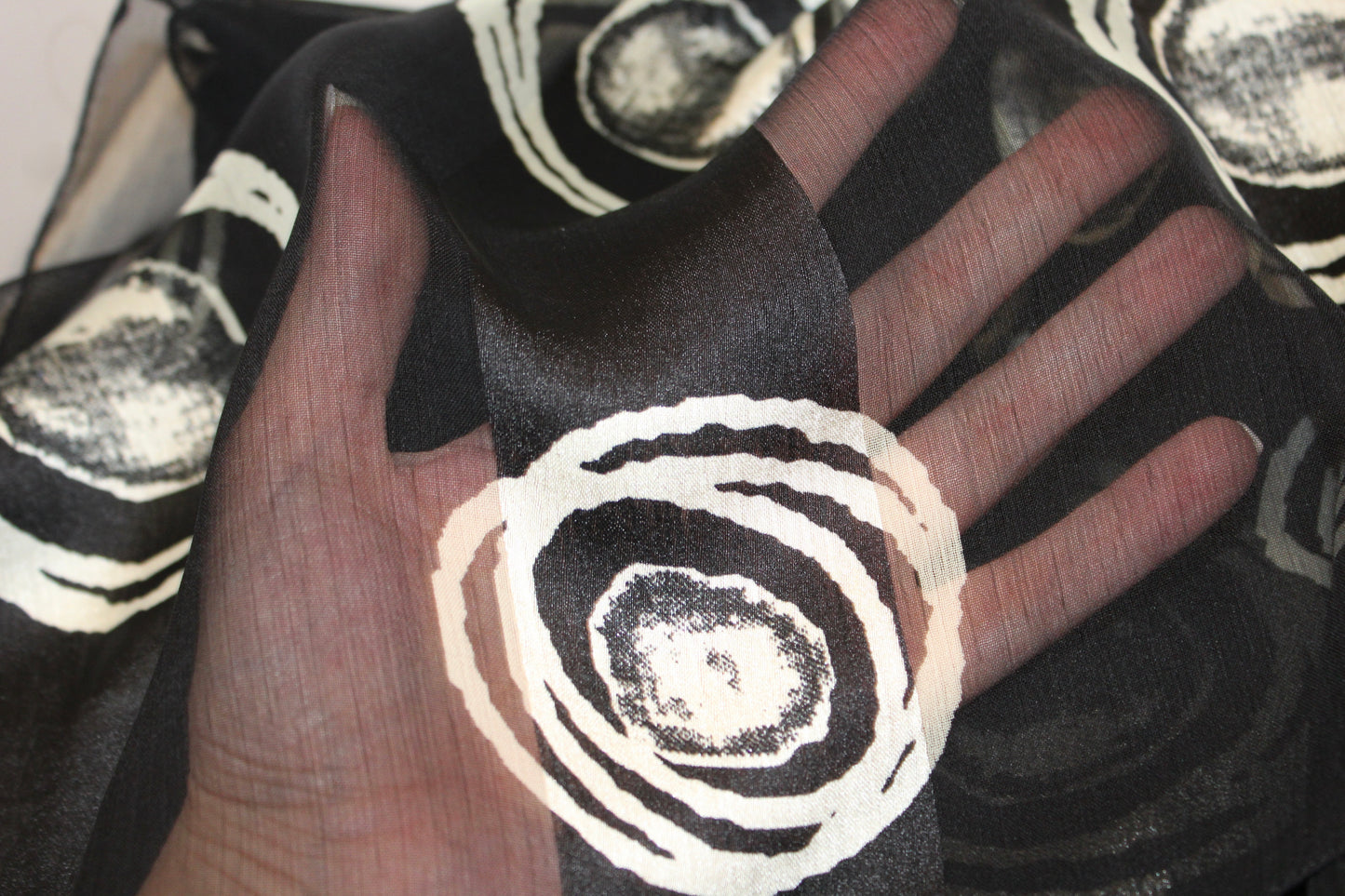 Foulard Ribbed Satin Printed