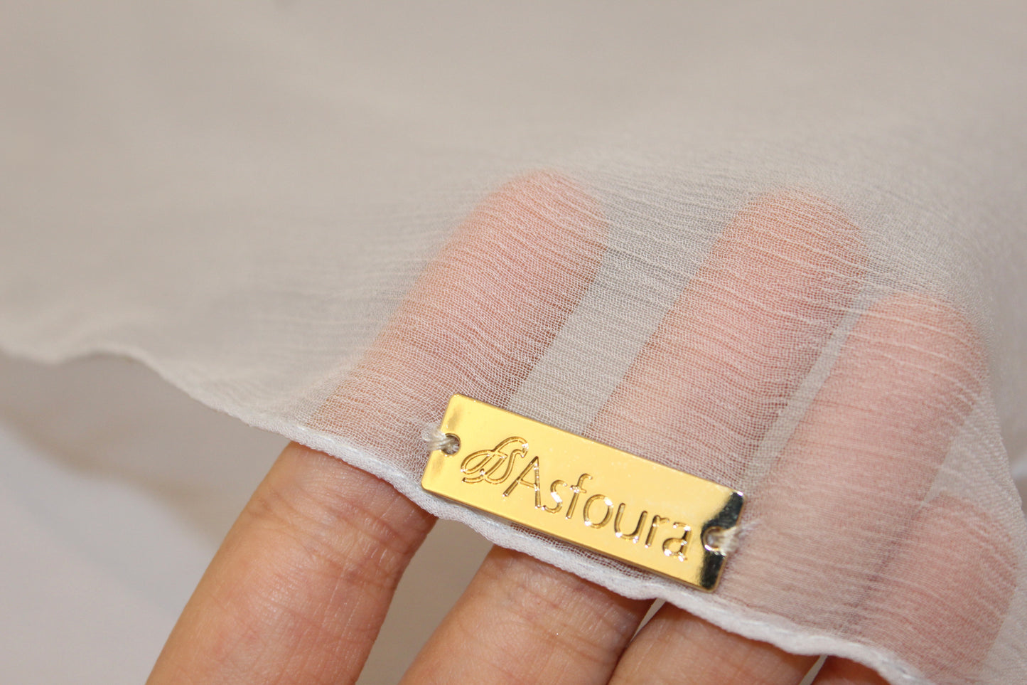 Foulard Silk Crippon - Light Grey