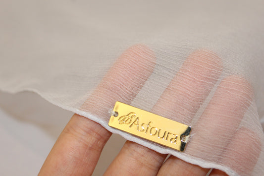 Foulard Silk Crippon - Light Grey