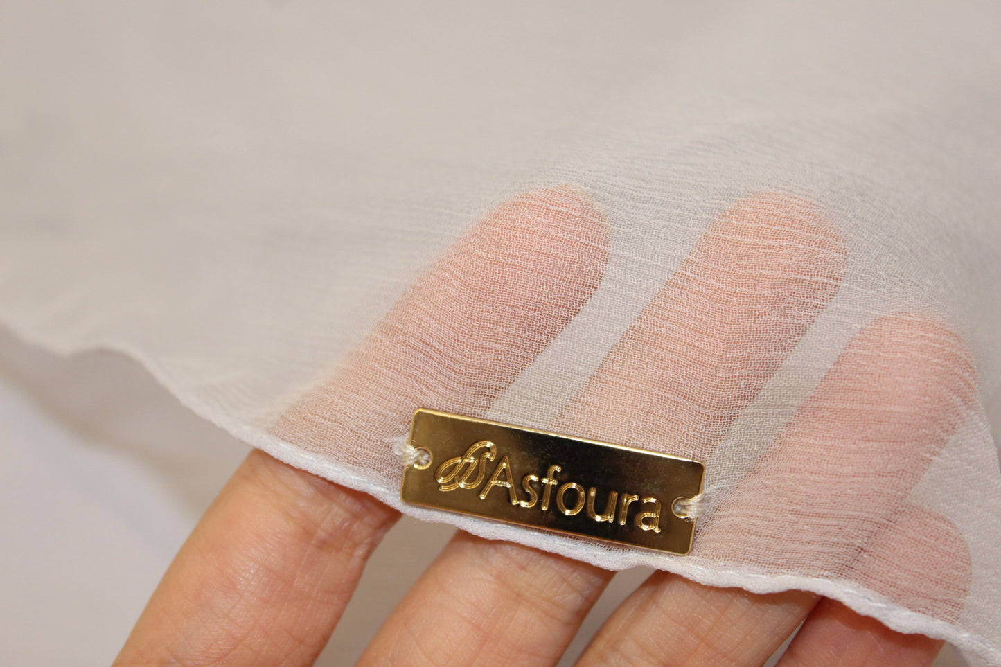 Foulard Silk Crippon - Light Grey