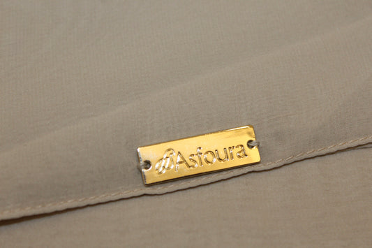 Foulard Double Chiffon -Silver