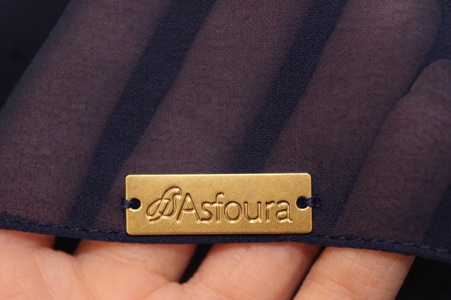 Foulard Crepe - Dark Navy Blue