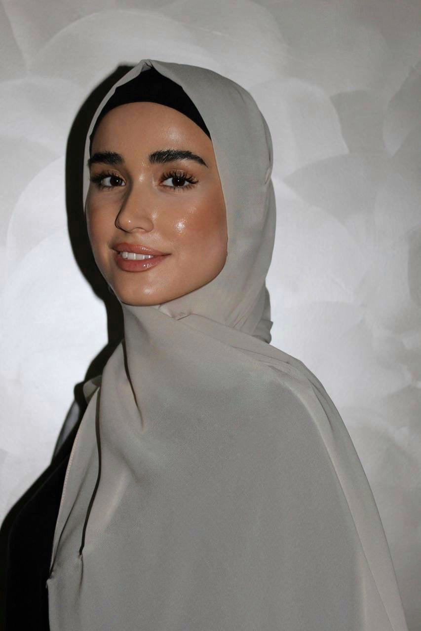 Everyday Chiffon Hijab - Greyish beige