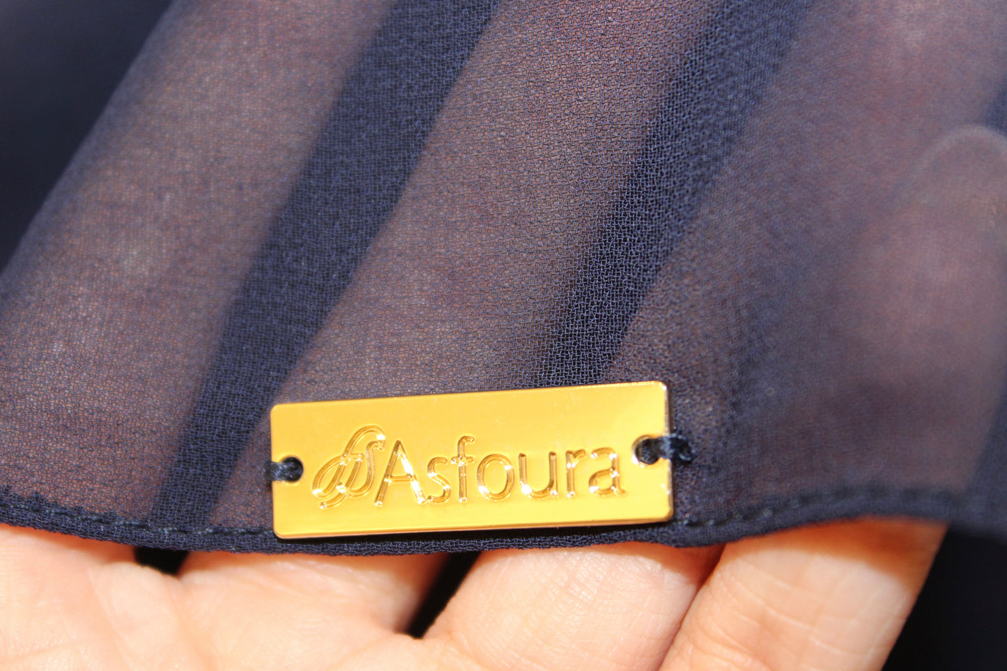 Foulard Crepe - Dark Navy Blue