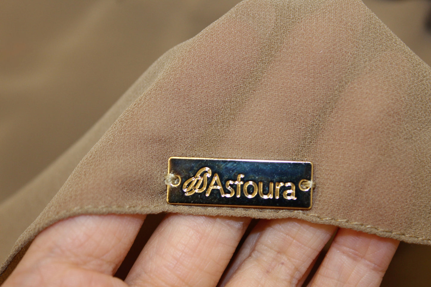 Foulard Double Chiffon - Light Brown