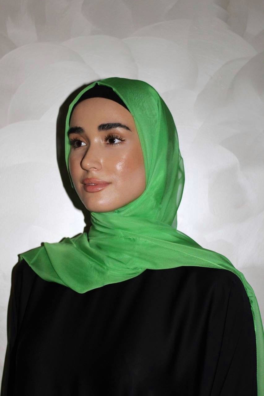 Everyday Silky Chiffon Hijab - Emerald