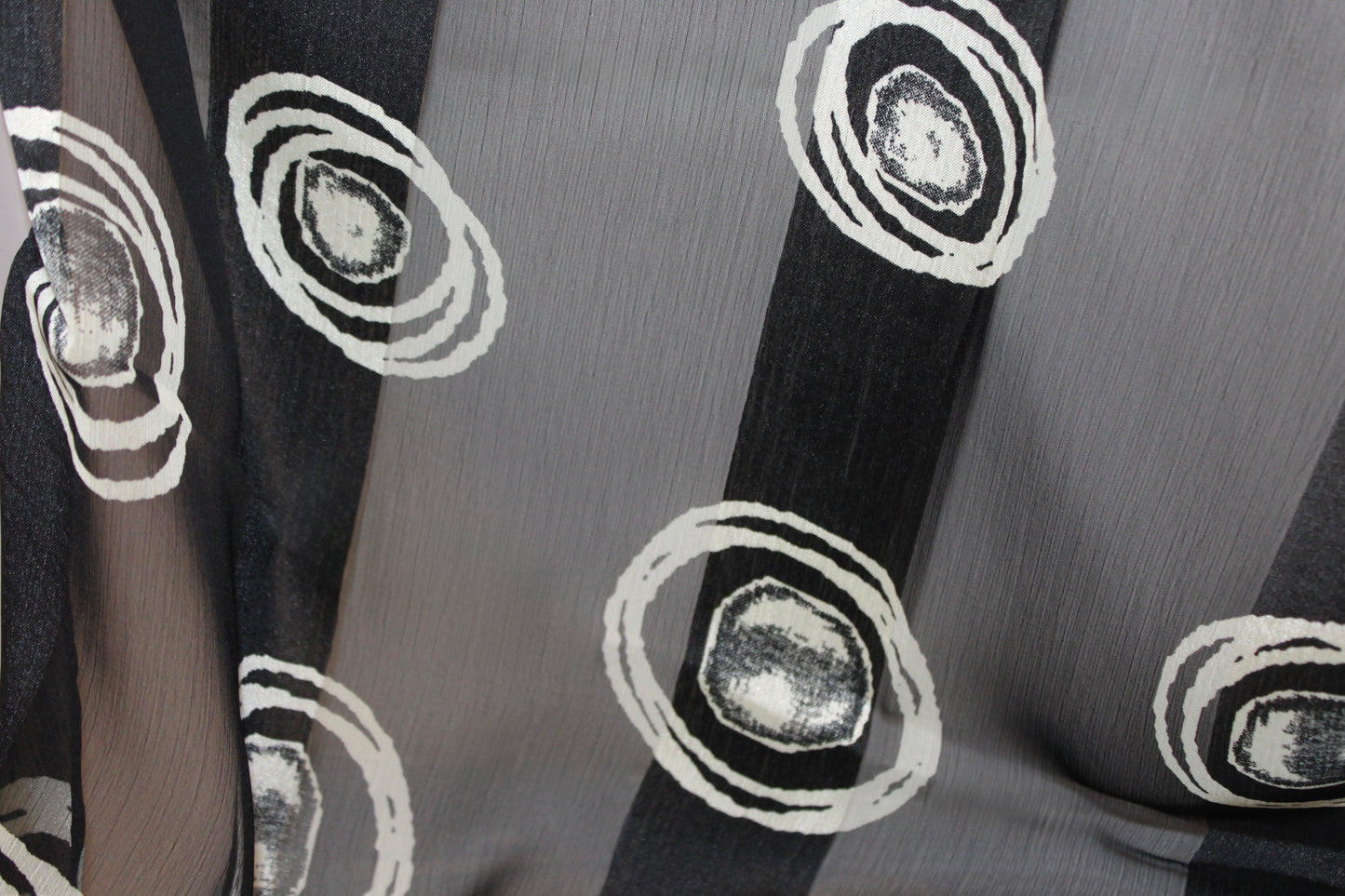 Foulard Ribbed Satin Printed