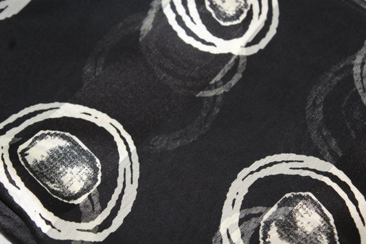 Foulard Ribbed Satin Printed