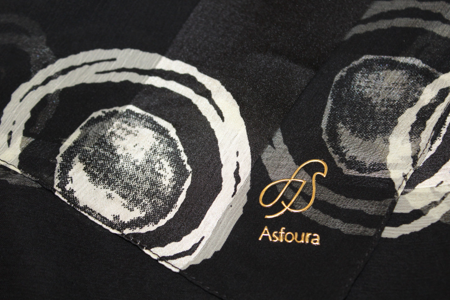 Foulard Ribbed Satin Printed