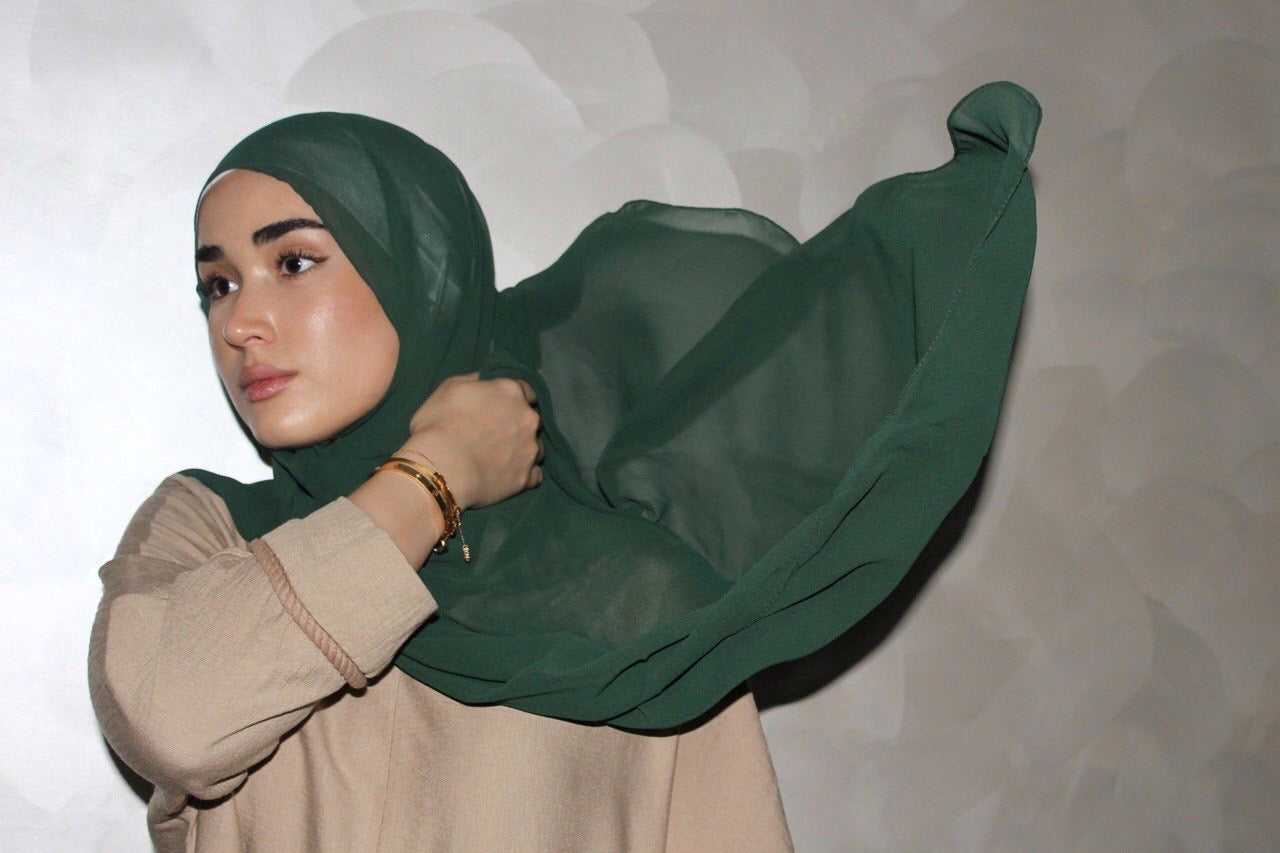 Everyday Chiffon Hijab - Army