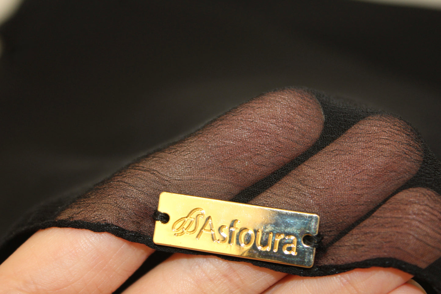 Foulard Silk Crippon - Black