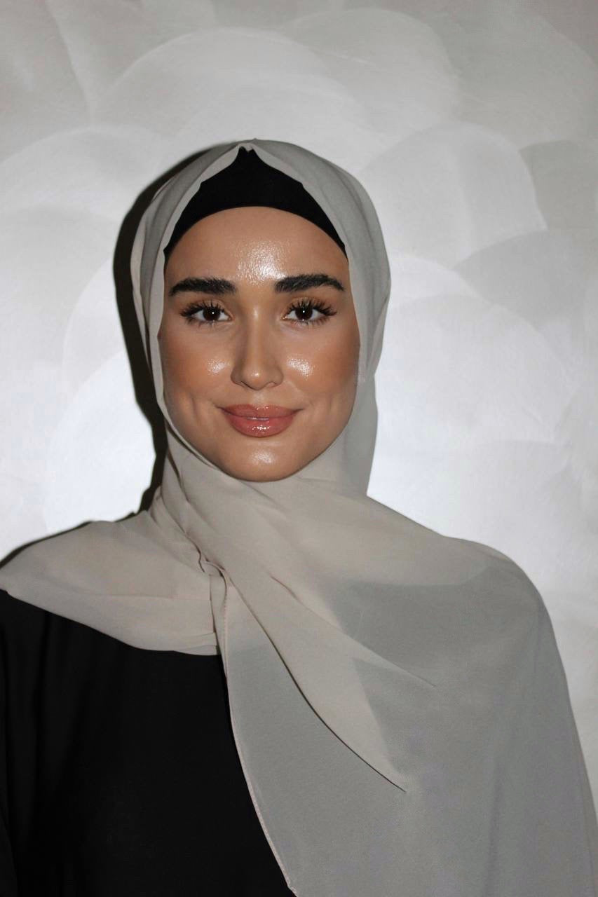 Everyday Chiffon Hijab - Greyish beige