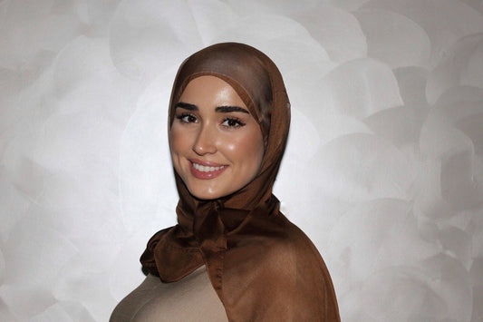 Foulard chiffon - Brown