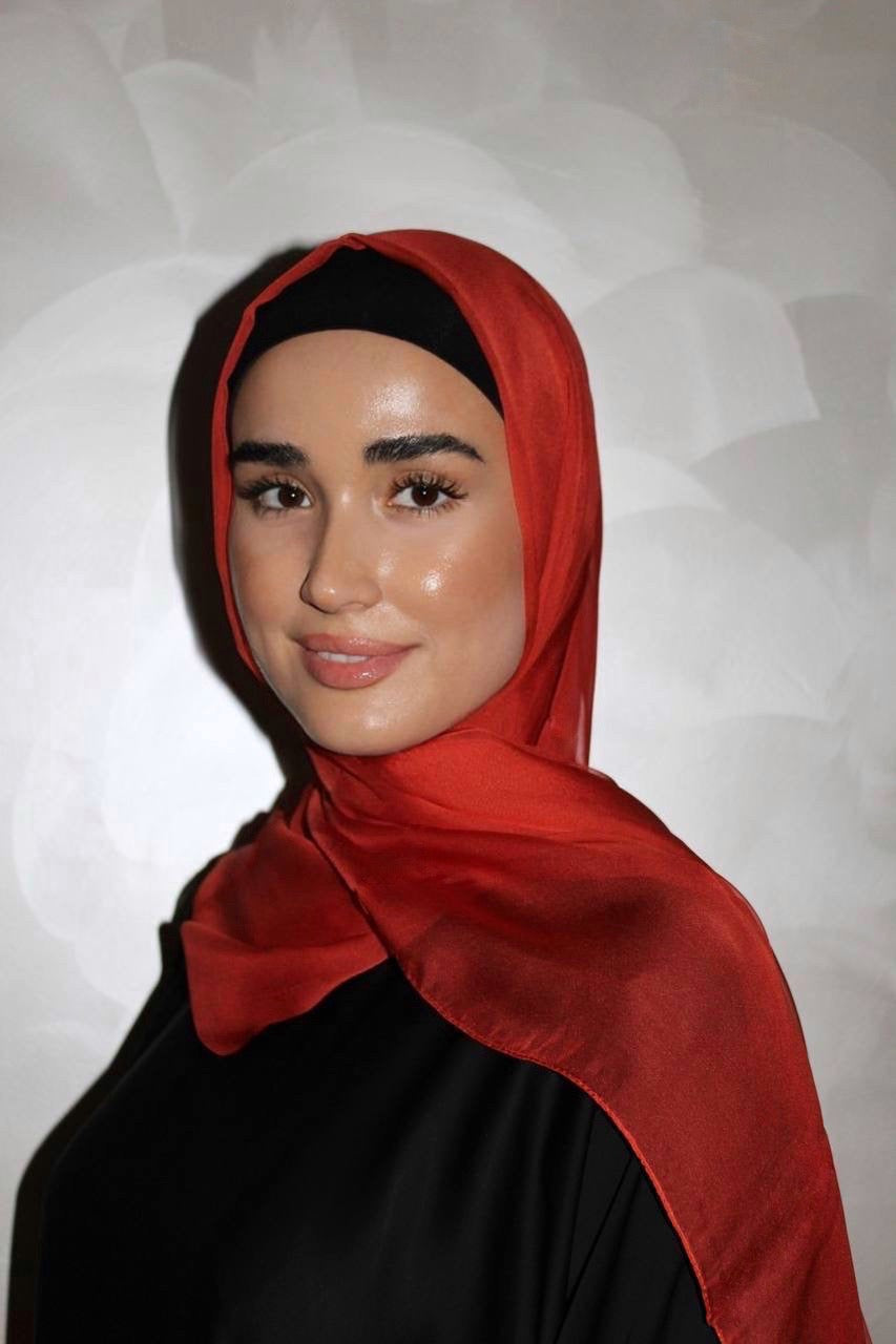 Everyday Silky Chiffon Hijab - Roof Terracotta