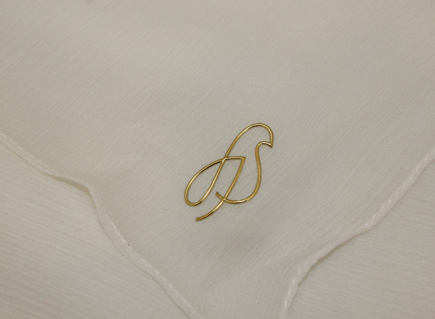 Foulard Silk Crippon - White