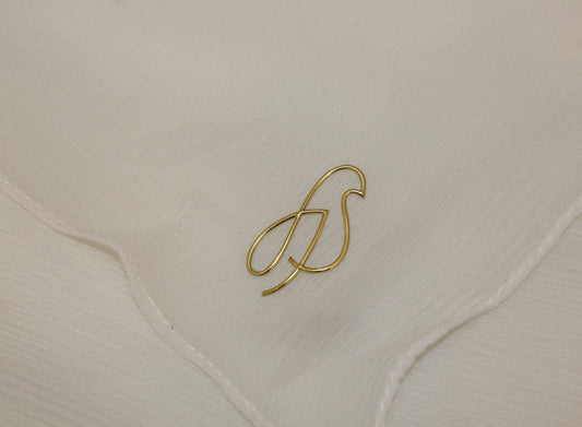 Foulard Silk Crippon - White