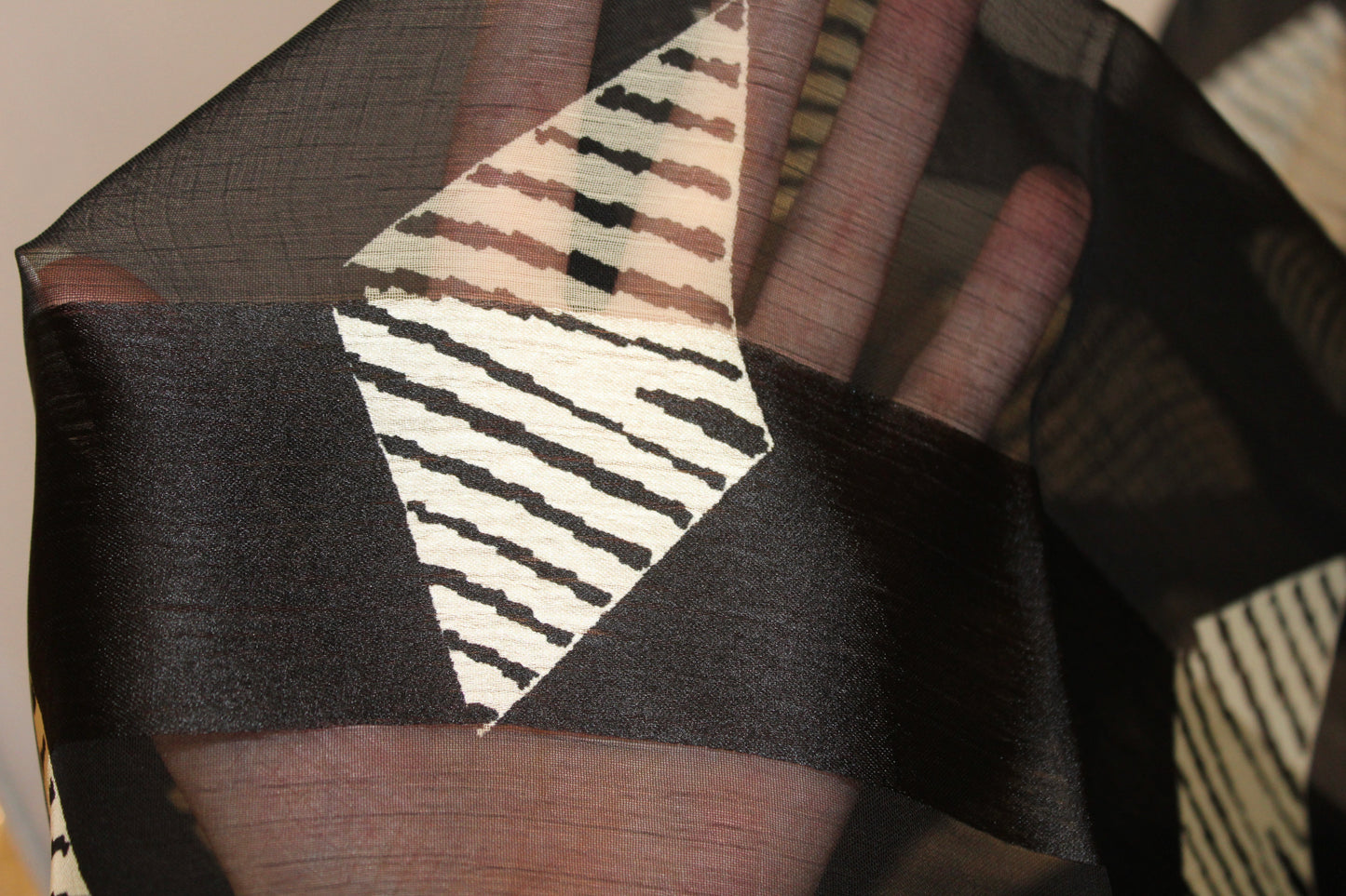 Foulard Ribbed Satin Printed