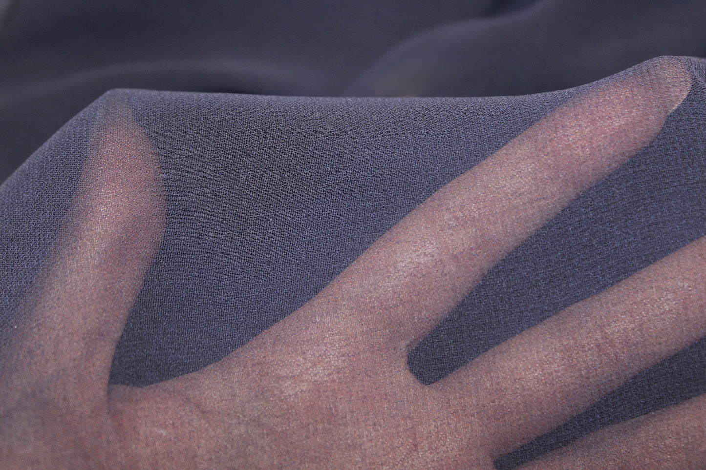 Foulard Crepe - Dark Navy Blue