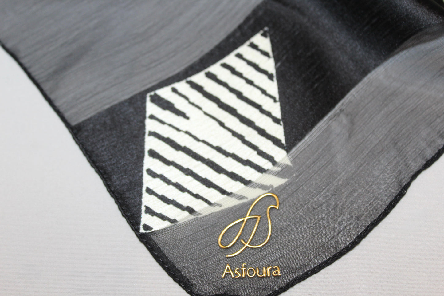 Foulard Ribbed Satin Printed