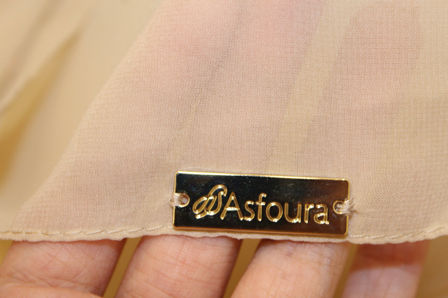 Foulard Double Chiffon - Beige