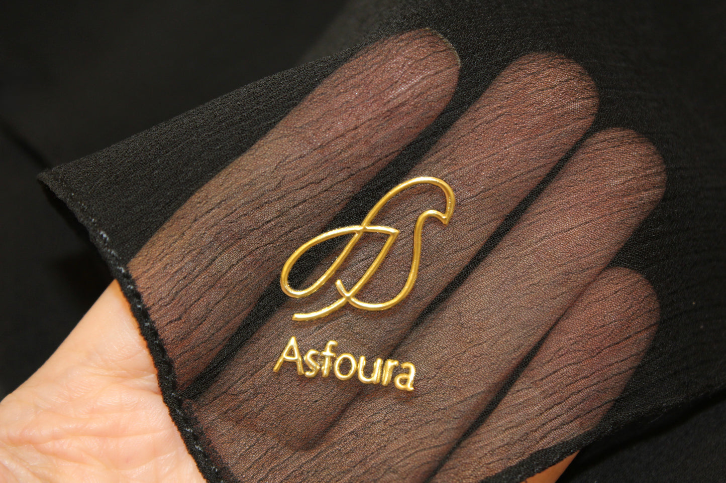 Foulard Silk Crippon - Black