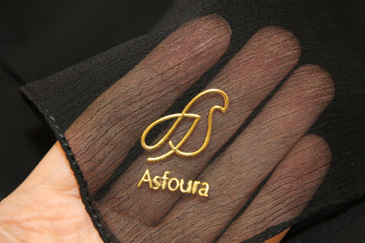 Foulard Silk Crippon - Black