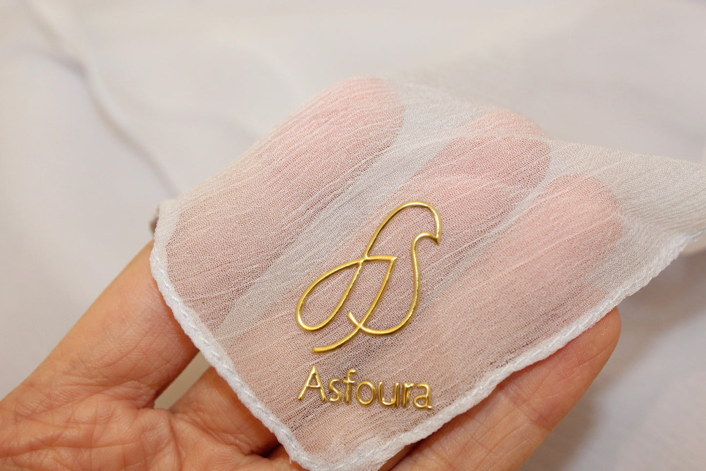 Foulard Silk Crippon - Light Grey