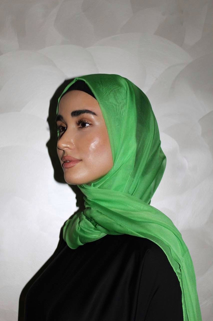 Everyday Silky Chiffon Hijab - Emerald